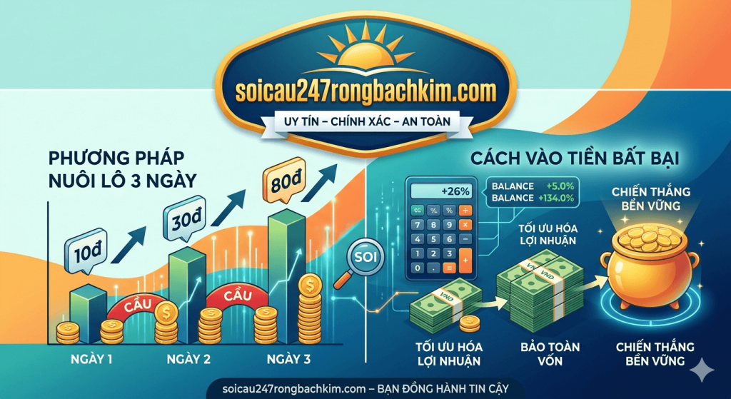 Bảng tỷ lệ vào tiền nuôi lô khung 3 ngày tại soicau247rongbachkim.com